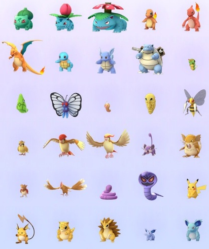 alle pokemon in pokemon go