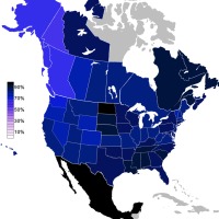 Religie in noord-Amerika: donker is meer religie (foto: wikipedia)